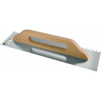 Extol Craft 700314C | Hladidlo nerezové, drevená rukoväť 480x130 mm, zuby 8x8 mm