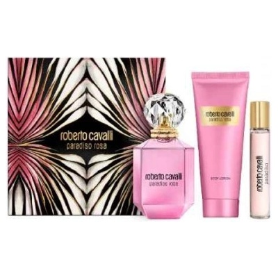 Roberto Cavalli Комплект за жени Roberto Cavalli Paradiso Rosa - Парфюмна вода 75 мл + Лосион за тяло 100 мл + Мини Парфюмна вода 15 мл