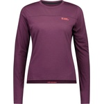 Mons Royale Дамска фланелка с дълъг ръкав за колоездене Mons Royale Women's Diversion Merino Bike Jersey L/S Cycling jersey - Fig (156-2457-0812)