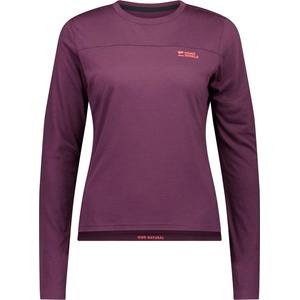 Mons Royale Фланелка с дълъг ръкав за колоездене Mons Royale Women's Diversion Merino Bike Jersey L/S Cycling jersey - Fig (156-2457-0812)