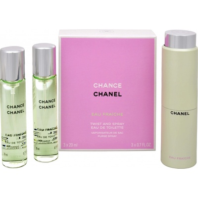 Chanel Chance Eau Fraiche Twist and spray toaletná voda dámska 3 x 20 ml
