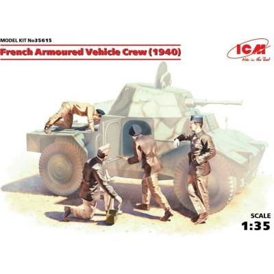 ICM French Armoured Vehicle Crew 1940 4 fig. 1:35