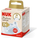 Nuk Силиконови биберони NUK - Nature Sense, Softer, размер M, 2 броя (10709305)