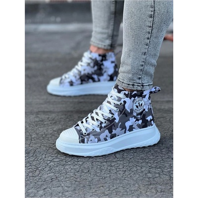 Wagon Wagoon Мъжки ежедневни обувки WG017 - Сив камуфлаж #369854 (369854_Бяло)