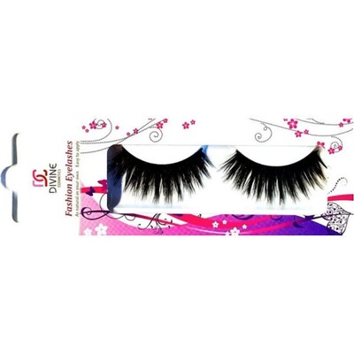 DIVINE cosmetics EL23 Umelé riasy s 1 g priehľadným lepidlom