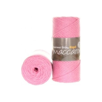 Maccaroni Šňůry Abigail 3mm - 403-01 růžová