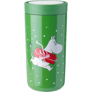 Stelton Термос чаша TO GO CLICK MOOMIN PRESENT 200 ml, зелен, Stelton (SN13709)