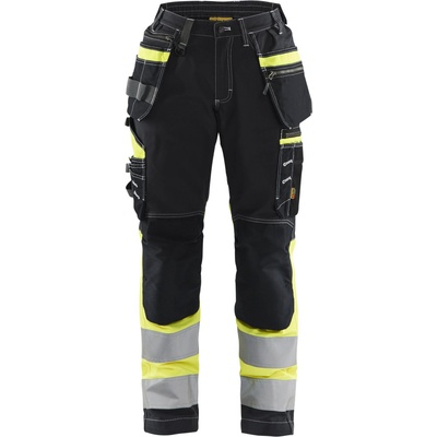 Blåkläder AB 7196 dámské reflexní nohavice Cerná/žltá