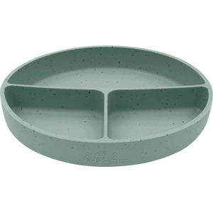 KikkaBoo Чиния с отделения и вакуумно дъно KikkaBoo Platinum Silicone - Sage (31302050032)