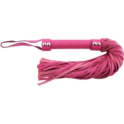 ostatní ROUGE Short leather flogger pink