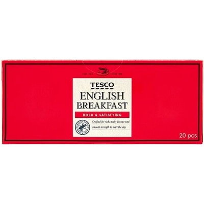 Tesco English Breakfast čierny čaj 20 x 1,75 g