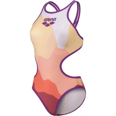Arena One Morning Light Swimsuit Tech Back purple rose