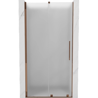 Mexen Velar разтегателна душ кабина 110 см, матирана, розово злато - 871-110-000-31-60 (871-110-000-31-60)