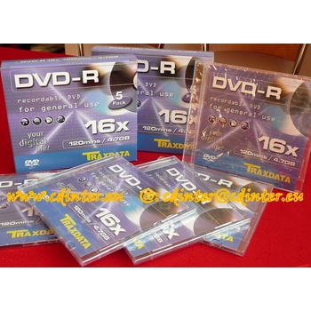 TRAXDATA DVD-R 4,7GB 16x, 5ks