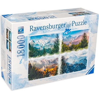Ravensburger Пъзел Ravensburger от 18 000 части - Четири сезона в замъка Нойшванщайн (16137)