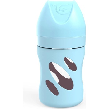 Twistshake kojenecká láhev AntiColic skleněná pastelově zelená 180 ml
