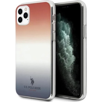 U. S. Polo Assn Калъф за телефон Us Polo iPhone 11 Pro, син&Red Gradient Pattern Collection (KXG0016047)