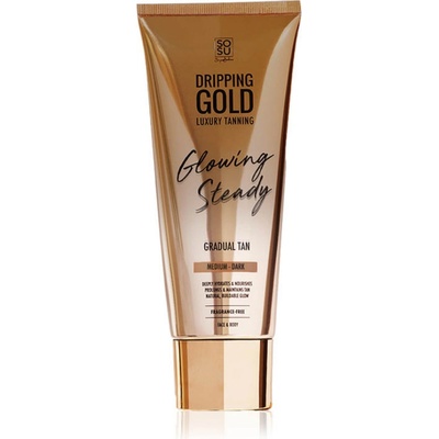 Sosu Glowing Steady samoopalovací krém Gradual Tan medium, dark 200 ml