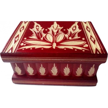 Magic Puzzle Box Кутия за бижута Дървена кутия за изненада с пъзел с вълшебна отваряща се поставка за пръстен (_30382e3e4)