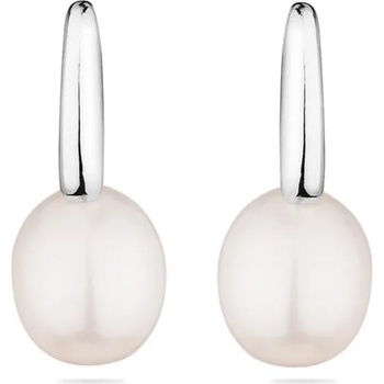 Image 1 of Swan Сребърни обици със сладководни бели перли CAA090EW Swan