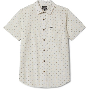 Brixton Мъжка риза с копчета Brixton Charter Print S/S Woven Shirt - Off White / Multi Diamond Tile (033-3011-0313)