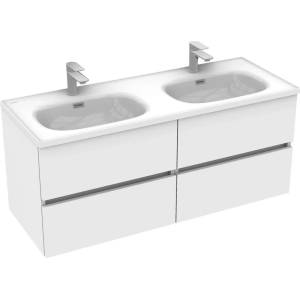 ASIR GROUP Окачен долен шкаф 120 см с двойна мивка Asir Simple бял (263LVS1243)