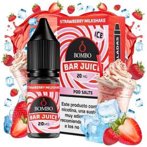 Bombo Bar Strawberry Milkshake Ice Nic Salts 10ml 10mg