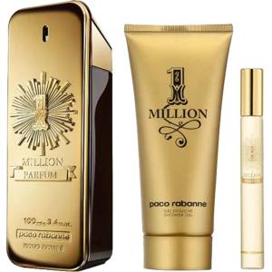 Paco Rabanne 1 Million Parfum Подаръчен комплект, Parfum 100ml + Shower gel 100 ml + Parfum 10ml - опаковката му е повредена, мъже