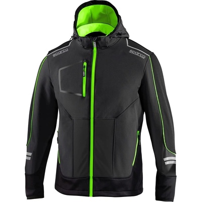 Sparco YORK TECH SOFT-SHELL softshellová bunda Sivá-Zelená