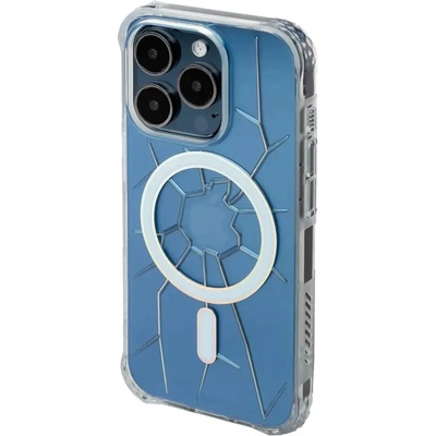 Kingxbar Кейс Kingxbar PQY Crack Series MagSafe за iPhone 15 Pro Max, прозрачен (6959003513540)