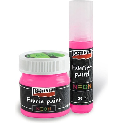 Farba na textil 20 ml neon ružová