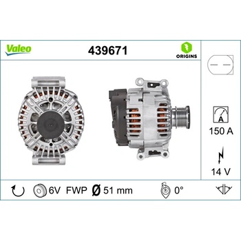 Alternátor VALEO 439671