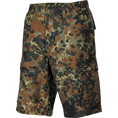 Šortky MFH US BDU boční kapsy flecktarn