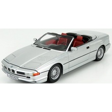 Schuco BMW 850ci Cabriolet Open 1990 Silver 1:18