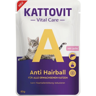 Kattovit Vital Care Anti Hairball losos 6 x 85 g
