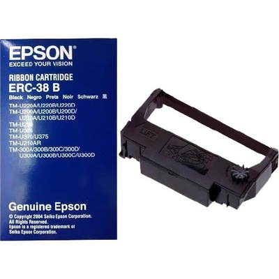 Epson ERC 38 C43S015374, черно, оригинална боядисваща лента (C43S015374)