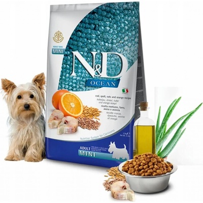 N&D dog Ocean Adult Mini Codfish & Orange 0,8 kg
