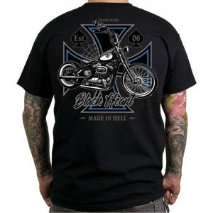 Black heart мъжка тениска black heart - chopper cross - black - 7379
