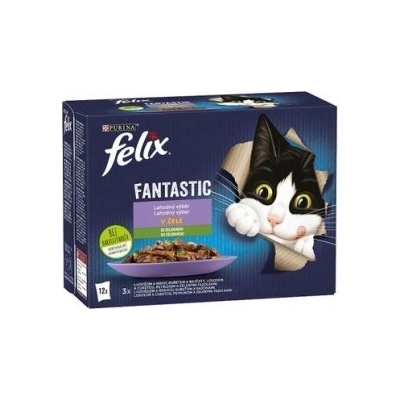 Felix Fantastic hovězí s mrkví / kuře s rajč. / losos s cuk. v želé 12 x 85 g