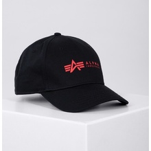 Alpha Cap černá s červeným logem