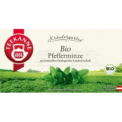 TEEKANNE Organic Kräutergarten Herbal Tea Peppermint 20 dvoukomorových sáčků