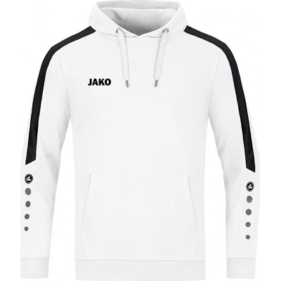 Jako mikina s kapucí Power bílá