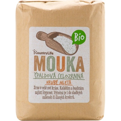 Country Life Mouka špaldová celozrnná hrubě mletá Bio 1000 g