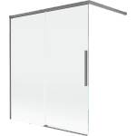 Mexen Rox двукрилен плъзгащ се параван за вана 140 x 150 см, прозрачен, gun metal - 8C9-140-003-95-00 (8C9-140-003-95-00)