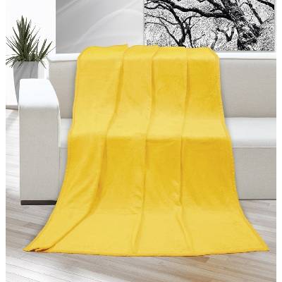 Bellatex deka Korall micro žlutá 200x230
