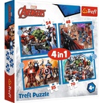 Trefl Пъзел Trefl 4 в 1 - Смелите Отмъстители (34386) - ozone