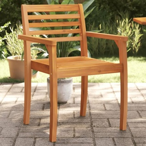 vidaXL Градински столове, 4 бр, 59x55x85 см, акация масив (3216303)