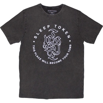 Sleep Token Риза Tomb Text Ring Stone Wash Unisex Black XL (SLTKSTNW05MC04)