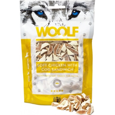 WOOLF Soft Chicken with Cod Sandwich 100 g