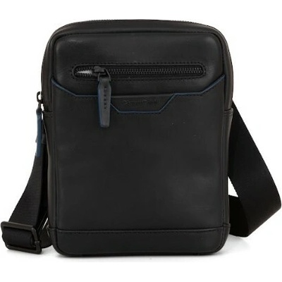 Gianni Conti kožená pánská crossbody černá 4902771 BLACK